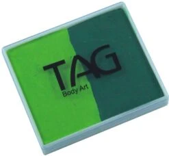 TAG Light Green & Medium Green Split Cake 50g