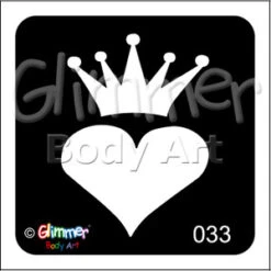 Crowned Heart MA-33 - (5pc Pack)