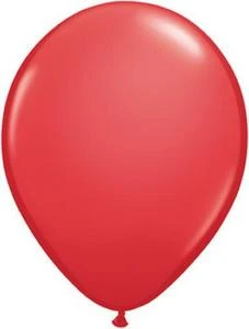 Qualatex 5" Round - Red (100/bag)