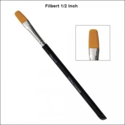 Global Body Art - Brush - Filbert 1/2 Inch