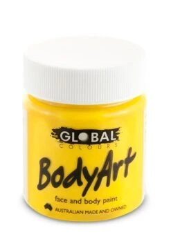 Global - Liquid Face And Body Paint - YELLOW - 45ml