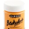 Global - Liquid Face And Body Paint - ORANGE 45ml 2 Global - Liquid Face And Body Paint - ORANGE 45ml -Face Painting Supplies Store 0006759 global liquid face and body paint orange 45ml