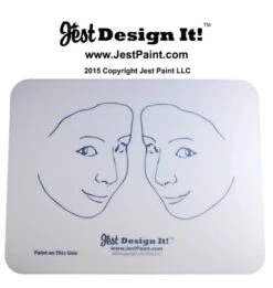 Jest Design It Face Painting Practice Board - 2 SIDE View Kids