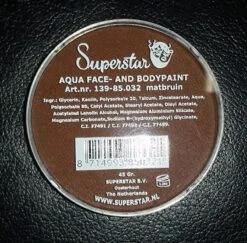 Superstar Mocca (Indian Brown FAB) 45 Gram (032) 12 Superstar Mocca (Indian Brown FAB) 45 Gram (032) -Face Painting Supplies Store 0008080 superstar mocca indian brown fab 45 gram 032