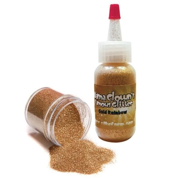 Golden Glam - Mama Clown Glitter - 30ml (1oz) 3 Golden Glam - Mama Clown Glitter - 30ml (1oz)