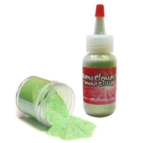 Pastel Green - Mama Clown Glitter - 30ml (1oz) 3 Pastel Green - Mama Clown Glitter - 30ml (1oz)