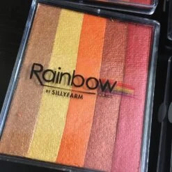 Silly Farm - Brilliant Bling Rainbow Cake - 50G -Face Painting Supplies Store 0009075 silly farm brilliant bling rainbow cake 50g