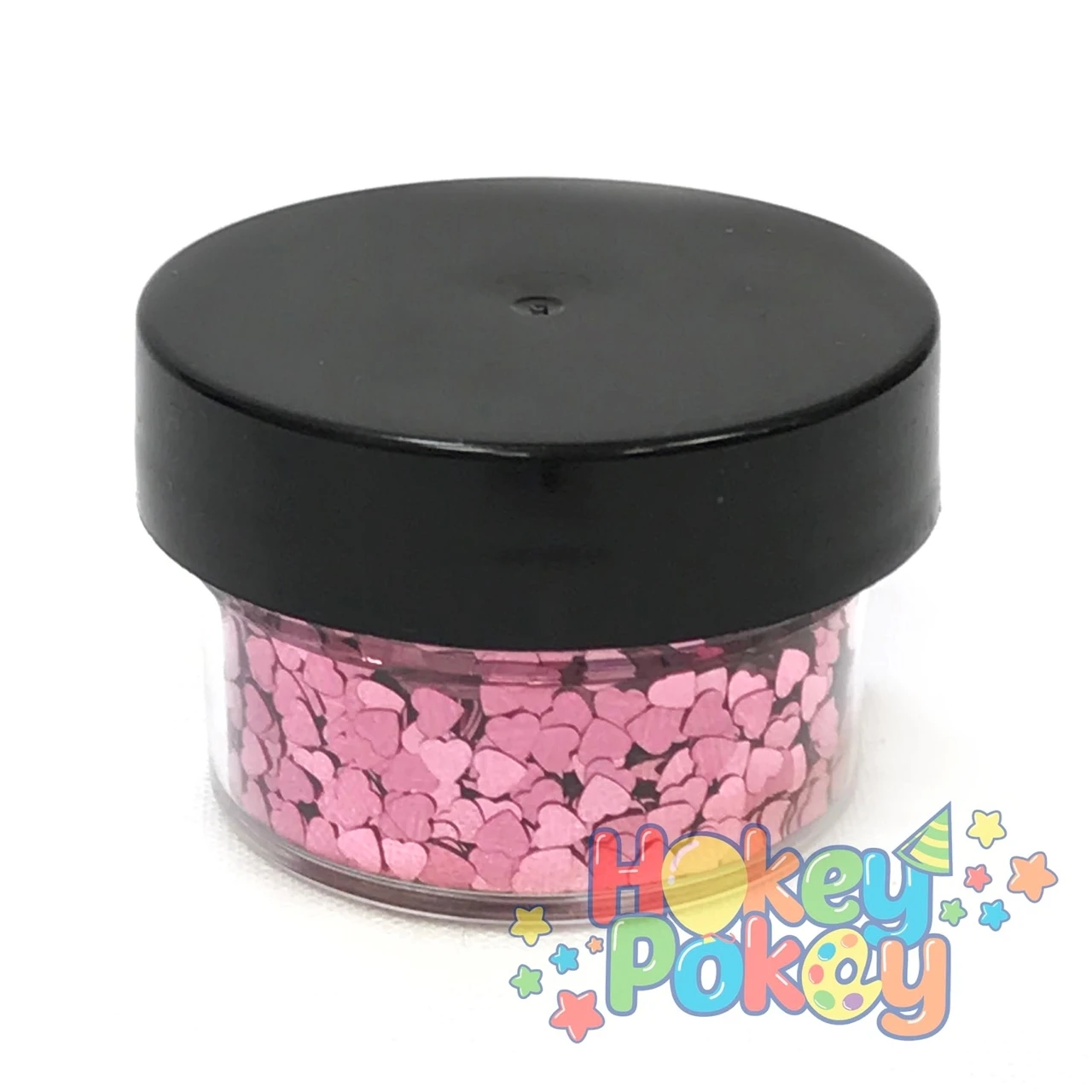 ABA Loose Chunky Glitter - Pink Hearts (15ml) 3 ABA Loose Chunky Glitter - Pink Hearts (15ml)