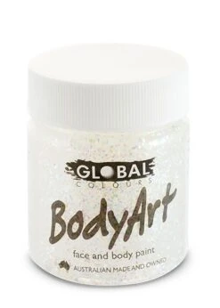Global Colours Holographic White /Ultra Glitter Gel 45mL