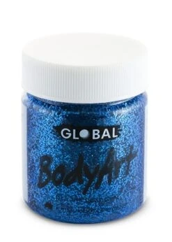 Global Colours Blue Glitter Gel 45mL