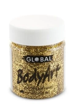 Global Colours Gold Glitter Gel 45mL