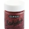 Global Colours Red Glitter Gel 45mL -Face Painting Supplies Store 0009731 global colours red glitter gel 45ml