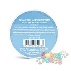 Superstar Baby Blue Shimmer (Pearl Baby Blue FAB) 45 Gram (063) 7 Superstar Baby Blue Shimmer (Pearl Baby Blue FAB) 45 Gram (063) -Face Painting Supplies Store 0009961 superstar baby blue shimmer pearl baby blue fab 45 gram 063