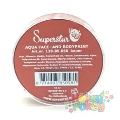 Superstar Copper Shimmer (Metallic Copper FAB) 45 Gram (058) 7 Superstar Copper Shimmer (Metallic Copper FAB) 45 Gram (058) -Face Painting Supplies Store 0009986 superstar copper shimmer metallic copper fab 45 gram 058