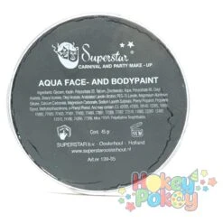 Superstar Dark Grey (Gun Metal FAB) 45 Gram (074) -Face Painting Supplies Store 0010176 superstar dark grey gun metal fab 45 gram 074
