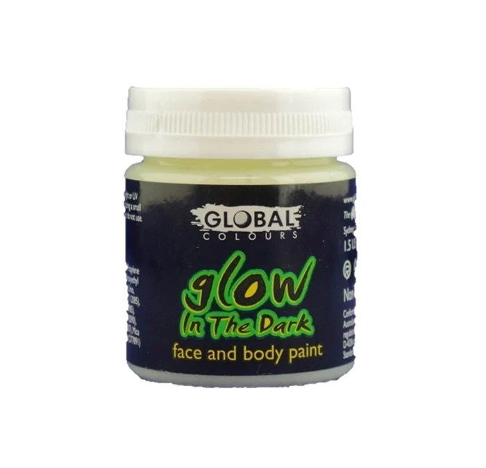 Global Body Art Face Paint - GLOW IN THE DARK 45ml 3 Global Body Art Face Paint - GLOW IN THE DARK 45ml