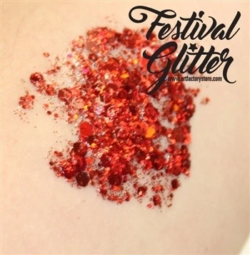 Festival Glitter Gel - Cherry Bomb - 50ml 5 Festival Glitter Gel - Cherry Bomb - 50ml - Image 3