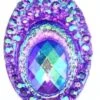 Big Peacock Oval Gems - Purple - 13x18mm (20pk) - POGPR-20 -Face Painting Supplies Store 0011437 big peacock oval gems purple 13x18mm 20pk pogpr 20