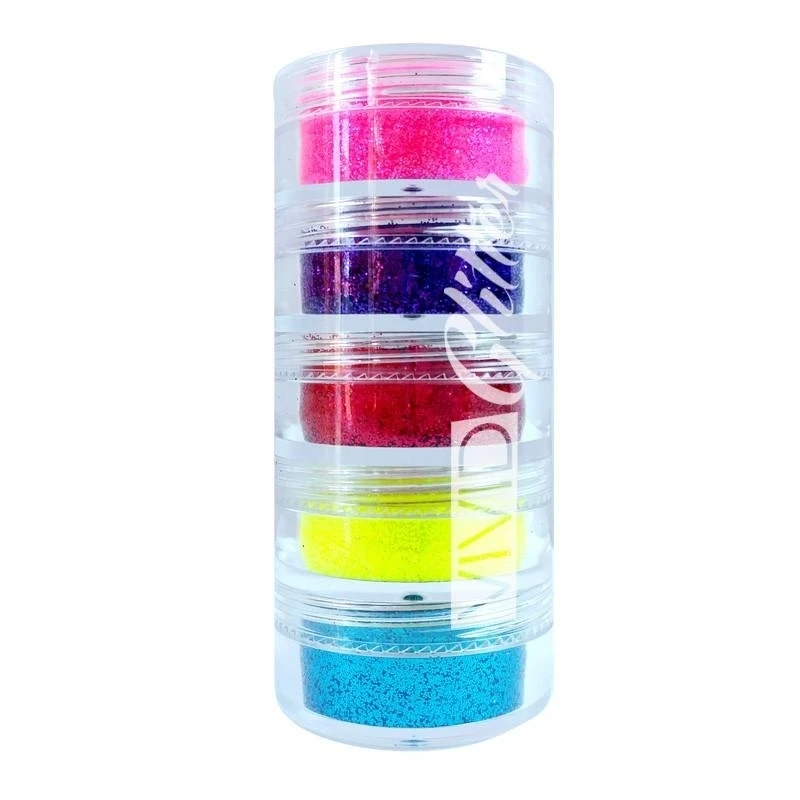 Vivid Glitter Stackable Loose Glitter - Blazin Brush Bubblicious UV 5pc (7.5g / Each) 3 Vivid Glitter Stackable Loose Glitter - Blazin Brush Bubblicious UV 5pc (7.5g / Each)
