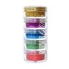 Vivid Glitter Stackable Loose Glitter - Perfect Rainbow 5pc (7.5g / Each) -Face Painting Supplies Store 0012077 vivid glitter stackable loose glitter perfect rainbow 5pc 75g each
