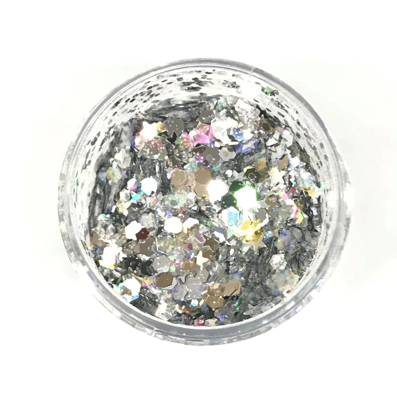 ABA Loose Chunky Glitter - Silver Hologram (15ml) 4 ABA Loose Chunky Glitter - Silver Hologram (15ml) - Image 2