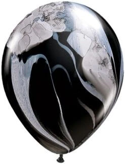 11" SuperAgate - Black & White - 25 Count