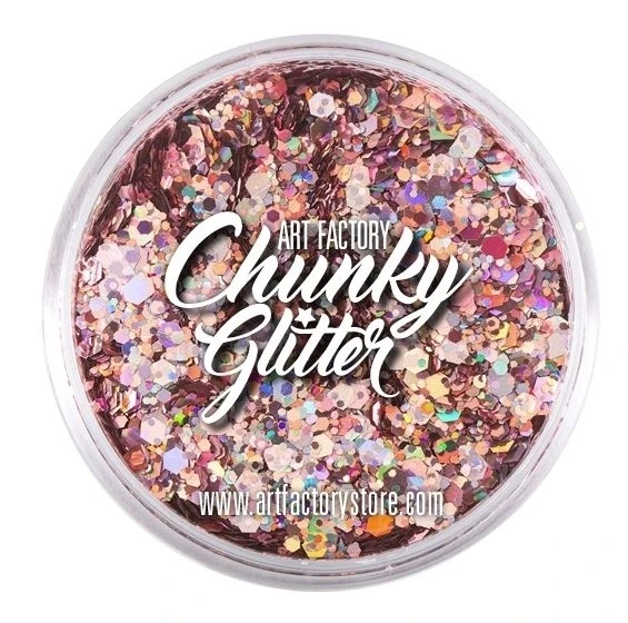 Art Factory Chunky Glitter Loose - Flirt ( Rose Gold )- 50ml 3 Art Factory Chunky Glitter Loose - Flirt ( Rose Gold )- 50ml