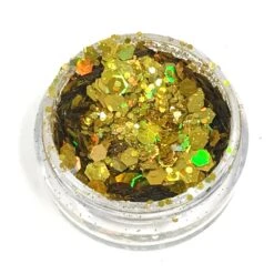 Superstar Chunky Glitter - Laser Gold (8ml) 5 Superstar Chunky Glitter - Laser Gold (8ml) -Face Painting Supplies Store 0013442 superstar chunky glitter laser gold 8ml