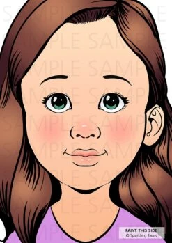 Face Painting Practice Board - Angelina