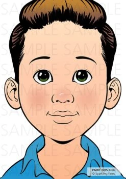 Face Painting Practice Board - Alex