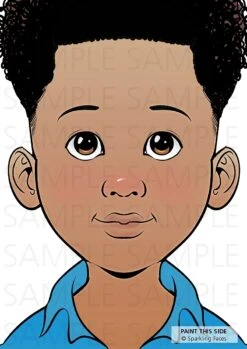 Face Painting Practice Board - Kevin