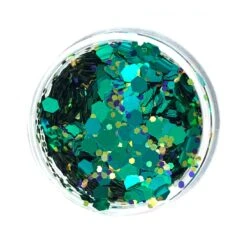 Superstar Chunky Glitter - Peacock (8ml) -Face Painting Supplies Store 0013943 superstar chunky glitter peacock 8ml