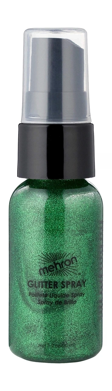 Mehron Glitter Spray - Green 3 Mehron Glitter Spray - Green