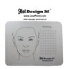 Jest Design It Face Painting Practice Board - Adult And Grid