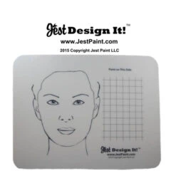 Jest Design It Face Painting Practice Board - Adult And Grid
