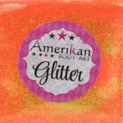 Electric Orange Glitter - Amerikan Body Art - UV ( 4oz ) -Face Painting Supplies Store 0014219 electric orange glitter amerikan body art uv 4oz