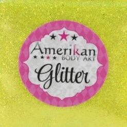 Lemon Zest Glitter - Amerikan Body Art ( 8oz ) UV -Face Painting Supplies Store 0014297 lemon zest glitter amerikan body art 8oz uv
