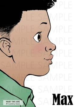 Face Painting Practice Board - Max (Left-handed)