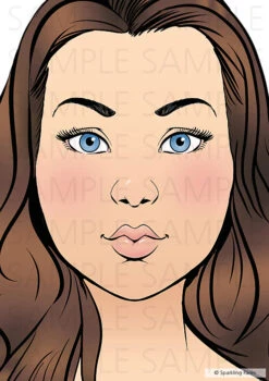 Face Painting Practice Board - Marie