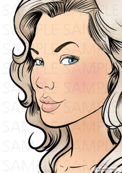 Face Painting Practice Board - Kate (For Right-handed Artists)