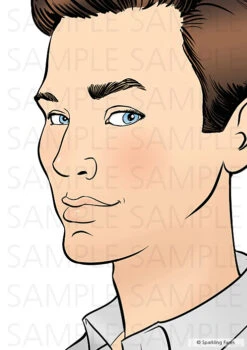 Face Painting Practice Board - Mike (For Right-handed Artists)