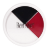 Ben Nye Red White & Black Wheel - 1 Oz -Face Painting Supplies Store 0015169 ben nye red white black wheel 1 oz