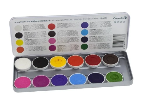 Superstar - Sparkling Faces By Svetlana Keller - 12 Colours Palette (139-63.10) 3 Superstar - Sparkling Faces By Svetlana Keller - 12 Colours Palette (139-63.10)