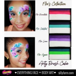 Silly Farm - Flor Encantada Arty Brush Cake - 30g (SFX) 7 Silly Farm - Flor Encantada Arty Brush Cake - 30g (SFX) -Face Painting Supplies Store 0016719 silly farm flor encantada arty brush cake 30g sfx