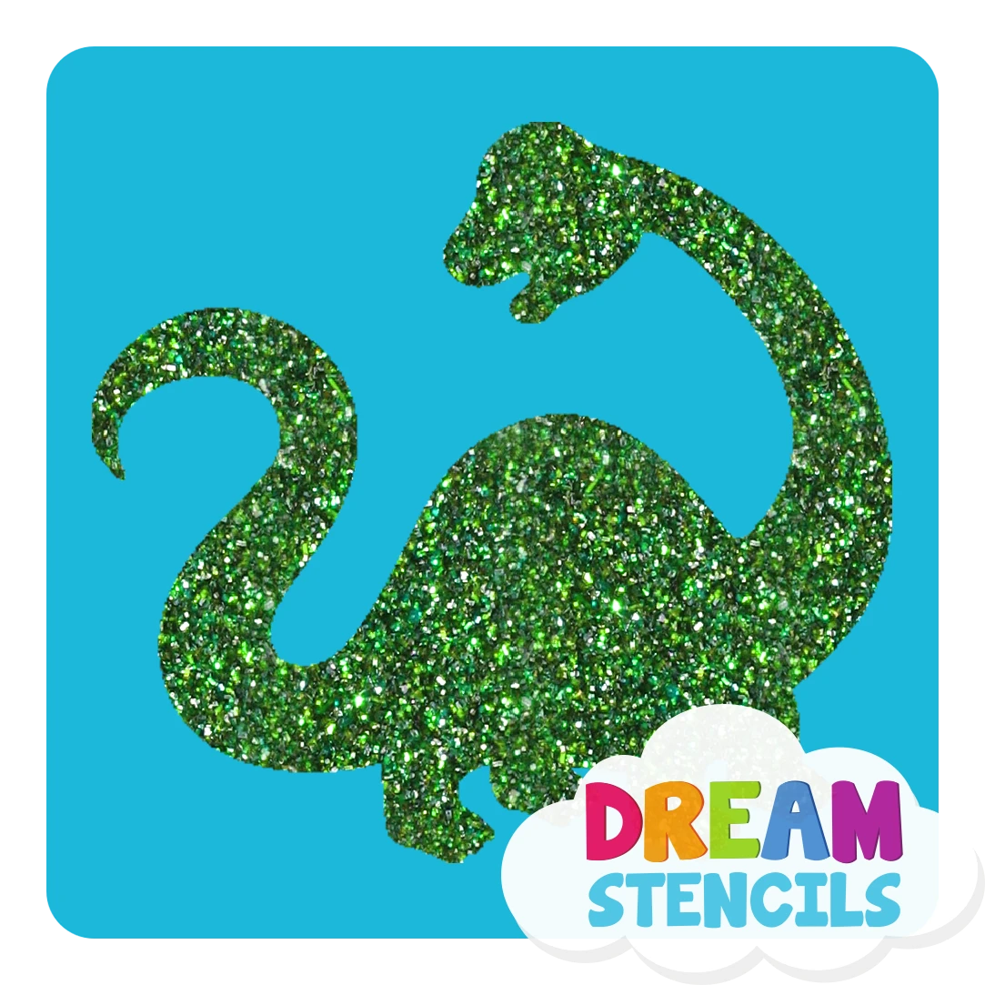 Baby Dinosaur Glitter Tattoo Stencil - HP-2 (5pc Pack) 3 Baby Dinosaur Glitter Tattoo Stencil - HP-2 (5pc Pack)