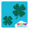 Two Lucky Four-Leaf Clovers Glitter Tattoo Stencil - HP-53 (5pc Pack) 1 Two Lucky Four-Leaf Clovers Glitter Tattoo Stencil - HP-53 (5pc Pack) -Face Painting Supplies Store 0017011 two lucky four leaf clovers glitter tattoo stencil hp 53 5pc pack