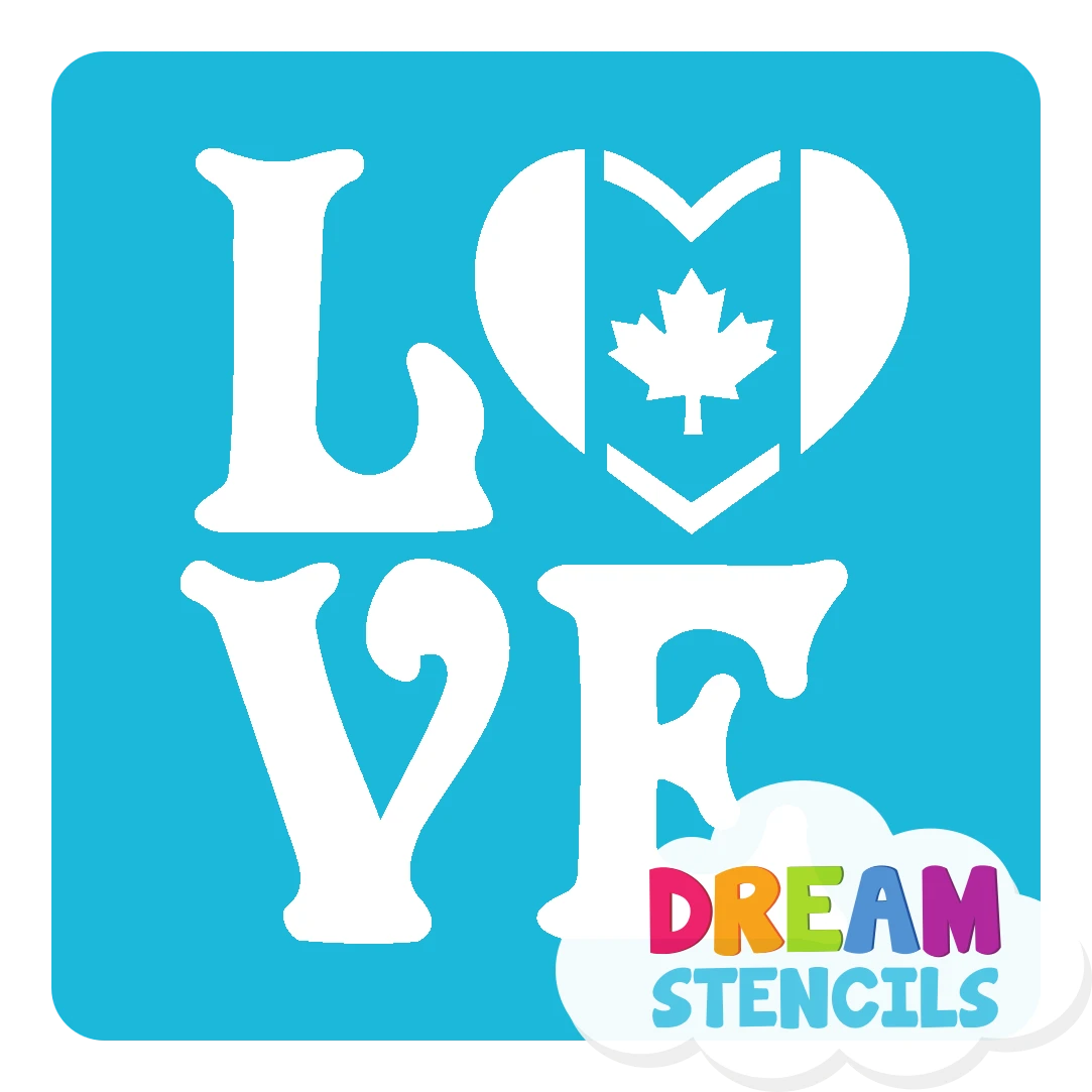 Love Canada Glitter Tattoo Stencil - HP-81 (5pc Pack) 4 Love Canada Glitter Tattoo Stencil - HP-81 (5pc Pack) - Image 2