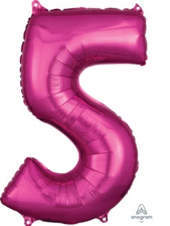 Anagram 26'' Mid-Size Shape Number 5 - Pink (1pc)