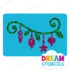Hanging Ornaments Glitter Tattoo Stencil - HP-22 (5pc Pack) 2 Hanging Ornaments Glitter Tattoo Stencil - HP-22 (5pc Pack) -Face Painting Supplies Store 0018629 hanging ornaments glitter tattoo stencil hp 22 5pc pack