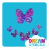 Assorted Butterflies Glitter Tattoo Stencil - HP-217 (5pc Pack) -Face Painting Supplies Store 0018704 assorted butterflies glitter tattoo stencil hp 217 5pc pack